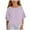 Light Purple, variant on uikmnh Cute Tops for Girls Fashion Linen Blend Ruffled Half Sleeve Tee Round Neck Loose Casual Blouse for Everyday Wear Size:7-8 Years