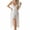 White, variant on Annhoo Women Sleep Dress V Neck Split Lightweight Breathable Solid Color Sleeveless Long Nightgown Soft Nightdress
