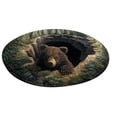 thumbnail image 1 of MKHSQHDG Today's Deals 3D Animal Round Rug Large Living Room Area Rug Stain Washable Soft Floor Mat for Sofa, 1 of 4