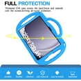 thumbnail image 7 of BMOUO Kids Case for Samsung Galaxy Tab A11+ Plus 11" 2026 / A9+ Plus 11 Inch 2023, with Strap, Shockproof Lightweight Handle Stand with Lanyard For Kids , Blue, 7 of 7