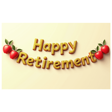 LUUFILx Happy Retirement Party Banner Balloon Decoration Backdrop Background Celebration Floral Supplies Event Props Festive Banners Decorations