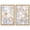 Gold Frame, variant on Gold Laced Earth Canvas Print Gold Boho Wall Decor Set by Art Remedy, Gallery Wrapped, 36 x 54