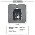 thumbnail image 4 of Betivan Professional Hairdressing Salon Nylon Cape with Closure Snap,Barber Styling Cape,Unisex Black Stripe Hair Cutting Cape, 4 of 5