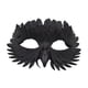 thumbnail image 3 of Máscara de Halloween, accesorios decorativos, máscara de plumas para ojos para festivales, juegos de rol. Negro, 3 of 9