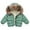 Green, variant on Boys Coat Boys Winter Jacket Hooded Zippered Design Warm Coat for Kids Outdoor