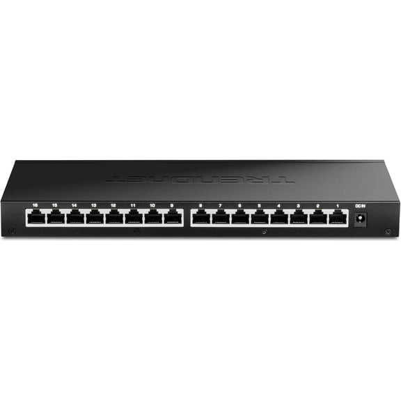 TRENDnet TEG-S3160 16-Port Unmanaged 2.5 Gbps Desktop Network Ethernet Switch, Black