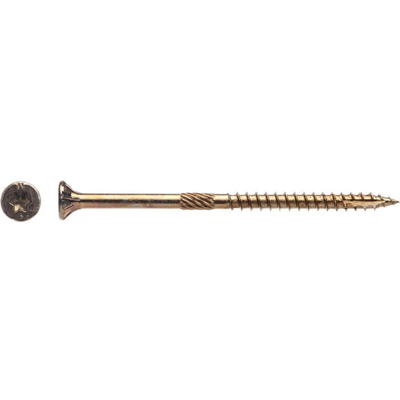 Big Timber No. 9 X 3 in. L Star Gold Zinc Coated Wood Screws 1 lb 78 pk