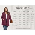 thumbnail image 5 of Cueply Women's Plus Size Sweater Long Sleeve Lightweight Cardigans Buttons Knited Casual Outwear Tops with Pockets 1X-4X, 5 of 9