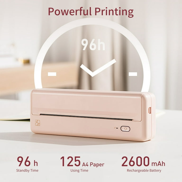 HPRT A4 Mobile Printer MT800 | Thermal Transfer | Wireless | IOS/Android  Support