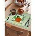 thumbnail image 3 of Placemats Set of 4, Happy St. Patrick''s Day Green Irish Gnome Plush Elf Scandinavian Table Place Mats,Heat Insulation Table Mats Set Washable Dining Placemats for Wedding Holiday Party Kitchen, 3 of 6