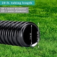 thumbnail image 2 of Pond Tubing ID 1” × 20ft Black Corrugated Flexible Reinforced Waterfall Pond Tube Sump Pump Hose,  & Kinkproof, 2 of 6