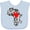 AE-Light Blue, variant on Inktastic Black History Month Ink Print African Heart Boys or Girls Baby Bib