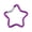 Purple, variant on Outdoor Star Shaped Spring Locking Carabiner Clip Keychains for Backpack Camping Hiking Traveling Multicolour pcs