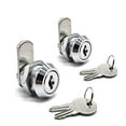 thumbnail image 2 of 2Pack Cabinet Cam Lock 5/8 Inch Tubular Cam Locks Keyed Alike with Chrome Finish for Vending Machine Truck Pickup Tool Box Mailbox ATM Replacement Lock, 2 of 4
