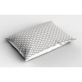thumbnail image 2 of Zebra Pillow Sham Set of 2, Repetitive Striped Horse Cartoon Pattern Plain Background, Quality Microfiber Bedding Item for All Seasons, 26" x 20", Eggshell Taupe Grey, by Ambesonne, 2 of 3