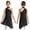 Black, variant on Kaerm Kids Girls Lyrical Dance Dress Sleeveless Hater Ballet Latin Leotard Figure Skating Dress Modern Dancewear Black 10