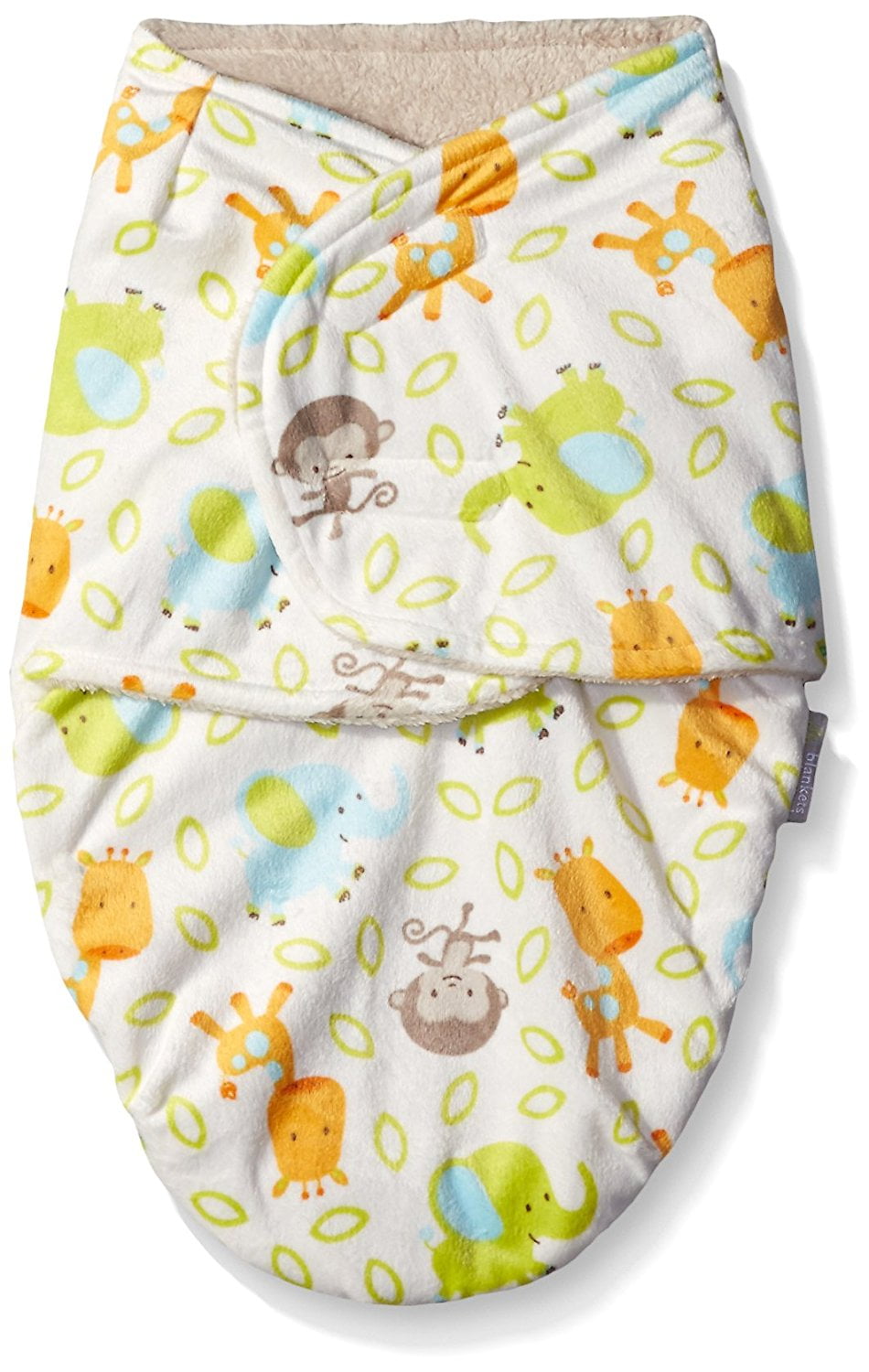 Babys Safari Animal Print Swaddle Bag By Multicolor Animals By