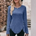 thumbnail image 5 of VERUGU Long Sleeve Shirts for Women Crew Neck Casual Tunic Tops Lightweight Pullover, 5 of 5