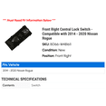 thumbnail image 2 of Front Right Central Lock Switch - Compatible with 2014 - 2020 Nissan Rogue 2015 2016 2017 2018 2019, 2 of 2