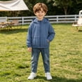 thumbnail image 6 of Mifsaly Boys Hooded Windbreaker Lightweight Full Zip Active Jackets Kids Solid Color Casual Outdoor Play Coats with Pockets for School And Travel, 6 of 7