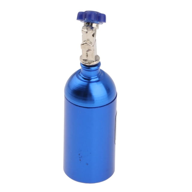 Cilindro de gas nitrógeno simulado para coche RC a escala 1/10 - Azul