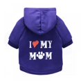 thumbnail image 1 of Pet Clothes, Puppy Hoodie Sweater Dog Coat Warm Sweatshirt Love My Mom Printed Shirt, 1 of 5