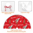 thumbnail image 4 of Rocae Christmas Deer 1 for Christmas Tree Skirt with Pom Pom Trim for Holiday Party for Holiday Home Decor Indoor Outdoor-30", 4 of 7