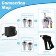 thumbnail image 6 of 4 Pack Pressure Washer Quick Connect Kit, M22 14mm to 3/8 Inch Quick Connect Hose Adapter Set, 360° Rotating Swivel Fittings Pressure Washer Adapter Set Stainless Steel, 6 of 8