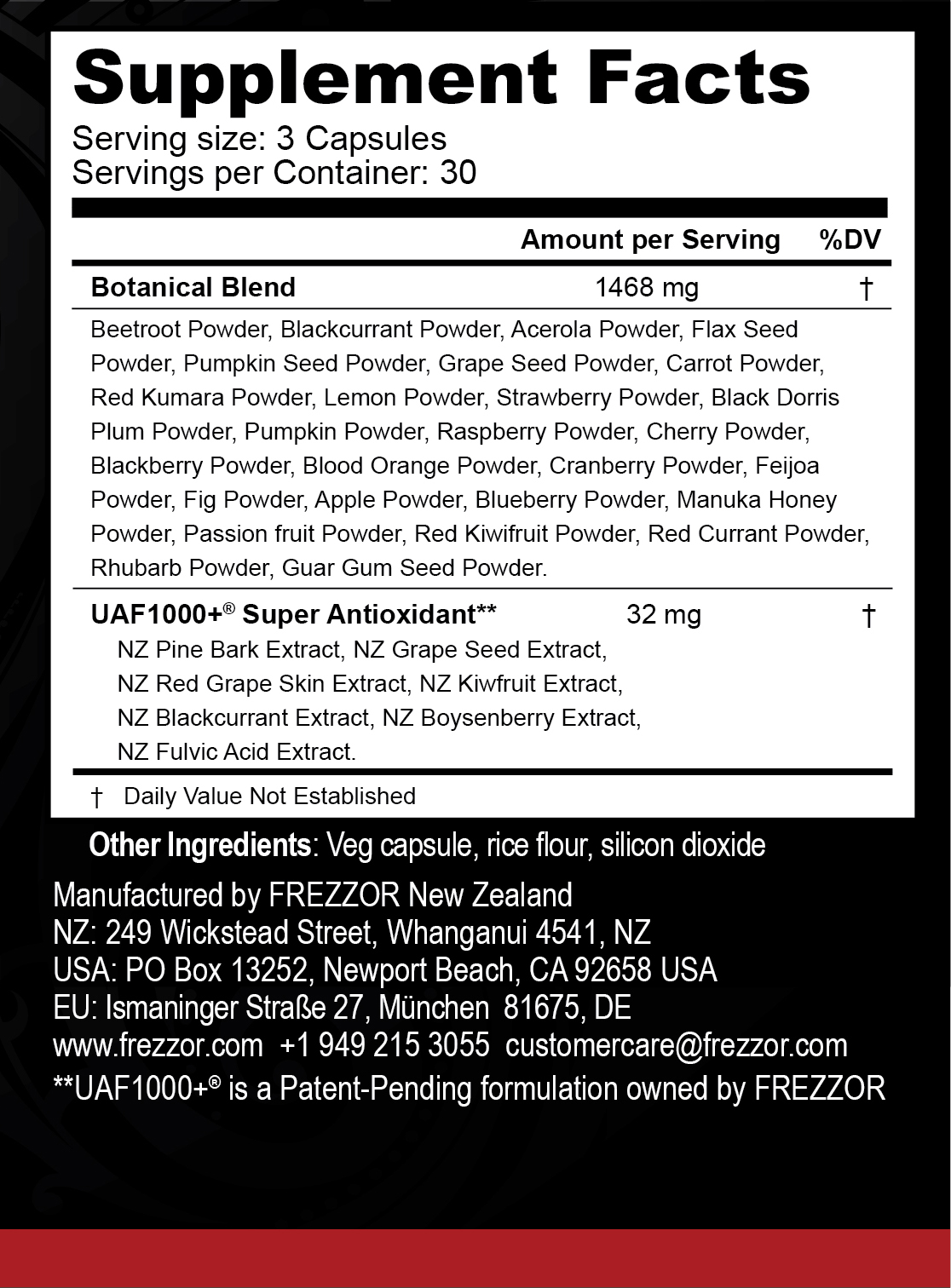 FREZZOR Omega 3 Black Green Lipped Mussel Oil, 53x Higher potency for Superior Joint Comfort & Mobility, No Fishy Aftertaste, 1 Bottle, 60 Softgels plus 1 Bottle of Super Reds