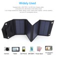 thumbnail image 2 of 8W 5V Panel solar Ligero 4 pliegues para turismo Camping Senderismo (Negro), 2 of 9