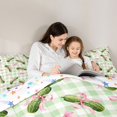 thumbnail image 4 of Manfei Pink Princess Bowtie King Size Comforter Sets,Cartoon Cucumber Print Comforters King Size,Colorful Stars Reversible,3 Pieces,1 Comforter and 2 Pillowcases, 4 of 7
