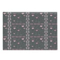 thumbnail image 1 of Pink and Grey Cutting Board, Spring Butterflies Flower Leaves Inspiration Season Concept Print, Decorative Tempered Glass Cutting and Serving Board, Large Size, Charcoal Grey Pink, by Ambesonne, 1 of 1