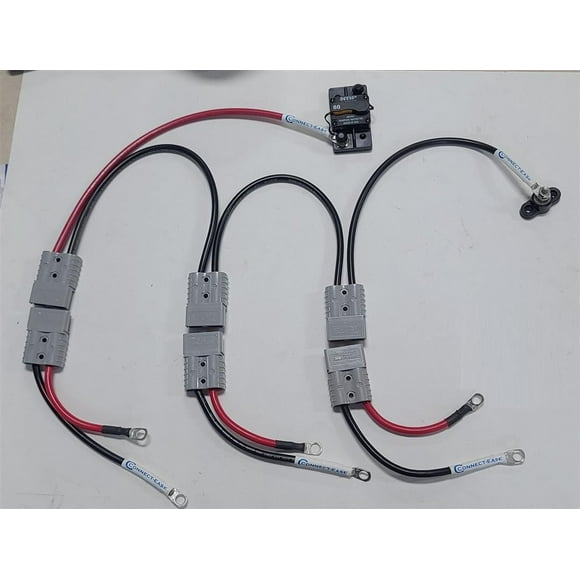 Connect-Ease Battery Connection Harness RCE36VHD Heavy Duty Series; Tinned Marine Grade Wire; 6 AWG; Compatible With All Lead Acid/AGM/Gel/Lithium Batteries