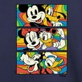 thumbnail image 3 of Disney - Mickey & Friends - Retro Blocks - Mickey, Minnie, & Goofy - Toddler And Youth Long Sleeve Graphic T-Shirt, 3 of 5