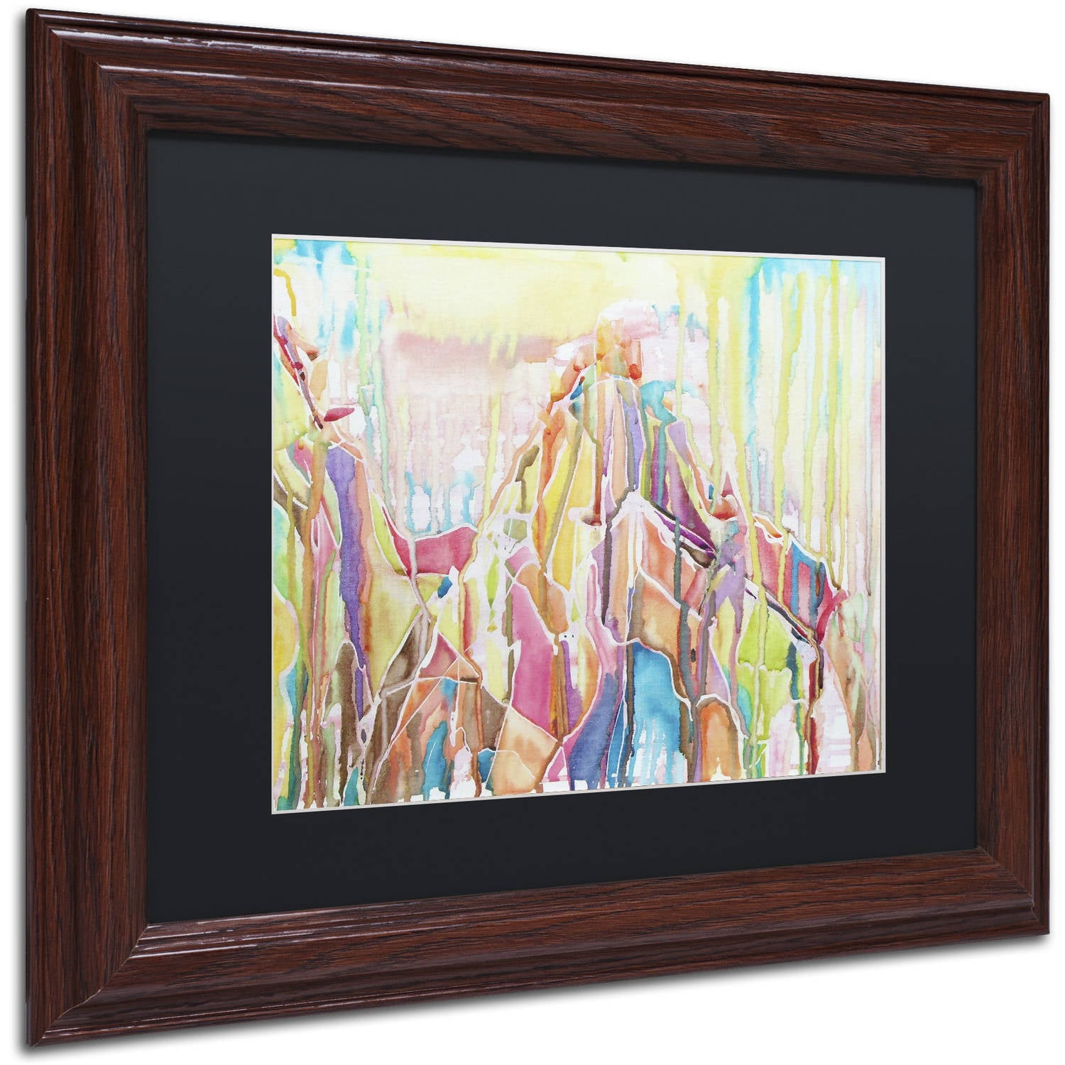Trademark Fine Art "Sedona" Canvas Art by Lauren Moss Black Matte, Wood Frame