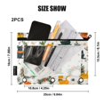 thumbnail image 3 of Ckdifva Christmas Cats and Leaves Pencil Pouch 3 Ring Zipper Pencil Case Binder Pockets Clear Top Cosmetic Bag 2 Pack, 3 of 6