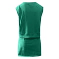 thumbnail image 5 of Prolriy Short Sets for Women, Women 2 Piece Set Summer Casual Crew Neck Sleeveless Tank Top and Skorts Shorts Sweatsuit Tracksuit Outfits Spring Outfits for Women 2025 Green XL, 5 of 5