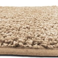 thumbnail image 3 of Layla 3 Piece Shaggy Bathroom Rug Set, Bath Mat, Contour Rug, Standard Toilet Lid Cover, Non-Slip, Solid Color (Gold), 3 of 3