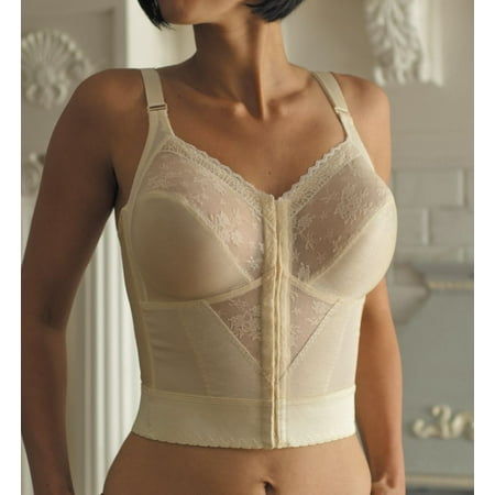 

Women s Carnival 745 Front Closure Longline Bra (Champagne 40D)
