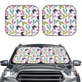 thumbnail image 6 of Lsque Funny Chicken 2 PCS Windshield Sun Shade | CarFoldable Window Covers | Car Accessories Reflect UV for Universal Cars SUV Truck | Large, 6 of 7