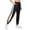Black, variant on Women's Tear Away Pants Side Split Snap Open Bottom Sweatpants Leg Surgery Pants with Pockets (Black, L)