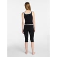 thumbnail image 2 of No Boundaries Lace Tank Top and Capri Pants Sleep Set, 2-Piece, Women's XXS-3X, 2 of 4