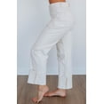 thumbnail image 6 of Erin Risen Women’s High Rise Straight Leg Jeans, Cuffed Hem, Stretch Denim, Plus Sizes 1XL–3XL, 6 of 6