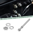 thumbnail image 4 of Uxcell 10-Pack Hex Head Screw Bolt with Nuts Flat & Lock Washers M5x55mm, 4 of 6