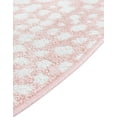 thumbnail image 4 of Unique Loom Kamala Washable Collection Area Rug - Animal print (5' 3" Round Rose Pink/Ivory), 4 of 9