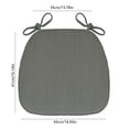 thumbnail image 3 of Fmbmuo Chair Cushions with Ties Horseshoe Shaped Cotton Stain-Resistant for Office Chair, Thick Gray Minimalist Seat Cushion 16"x 17", 3 of 5