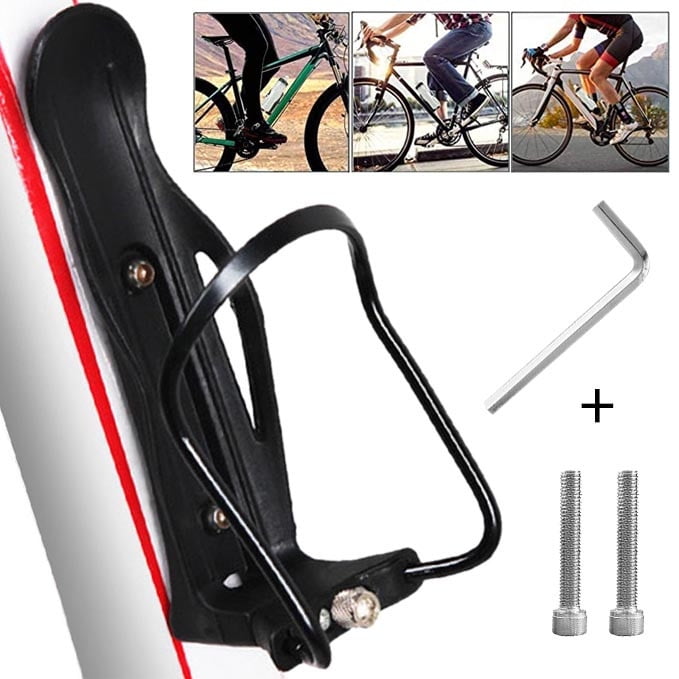 Cycling Bike Bicycle Aluminum Alloy Handlebar Water Bottle Holder Cages 