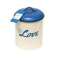 thumbnail image 2 of Country Living Set of 3 Pet Treat Canisters, Dog Treat Storage – with French Blue Lid, 2 of 11