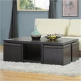 thumbnail image 1 of Bowery Hill Ensemble Table et Tabouret avec Rangement Caché en Brun Foncé, 1 of 1