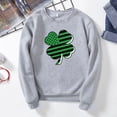 thumbnail image 2 of Fesfesfes St. Patrick's Day Tops for Mens Sweater Fleece Printed Casual Round Neck Pullover Top, 2 of 3